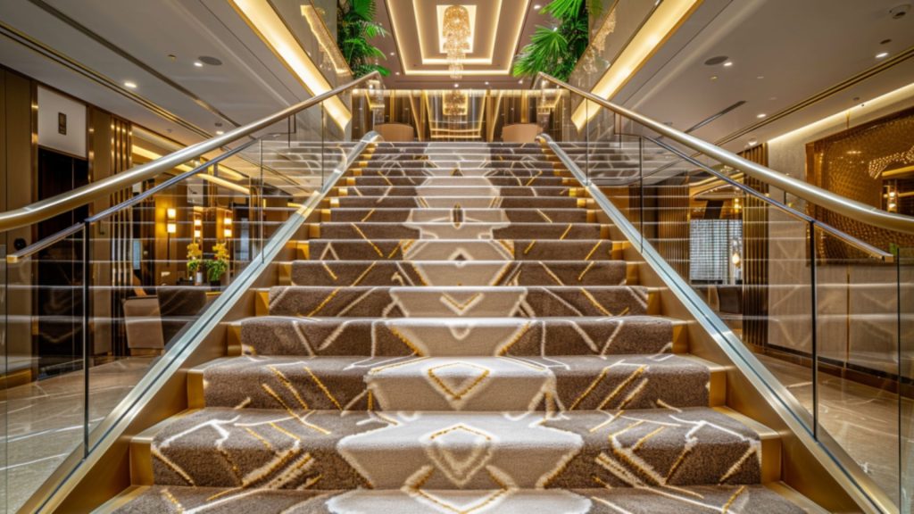 moquette escalier hotel